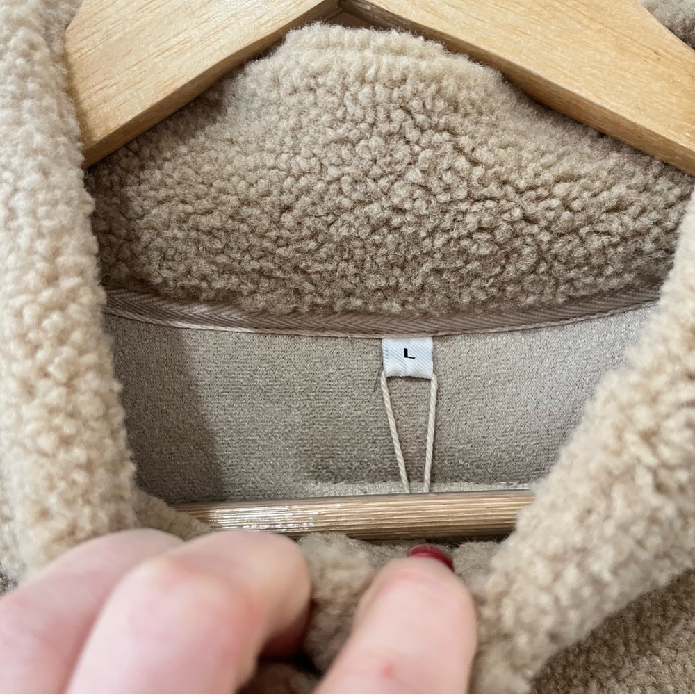 Riikyu Kangaroo Pouch Oversized Fit Unisex Fleece Pet Dog Shirt Sherpa NWT L - Picture 9 of 15